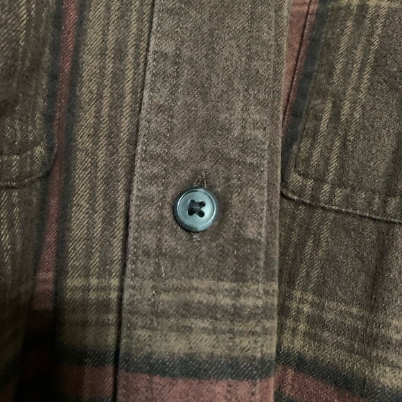 Men’s Carhartt loose fit 2XL heavyweight Flannel Chestnut Brown plaid - Picture 4 of 10